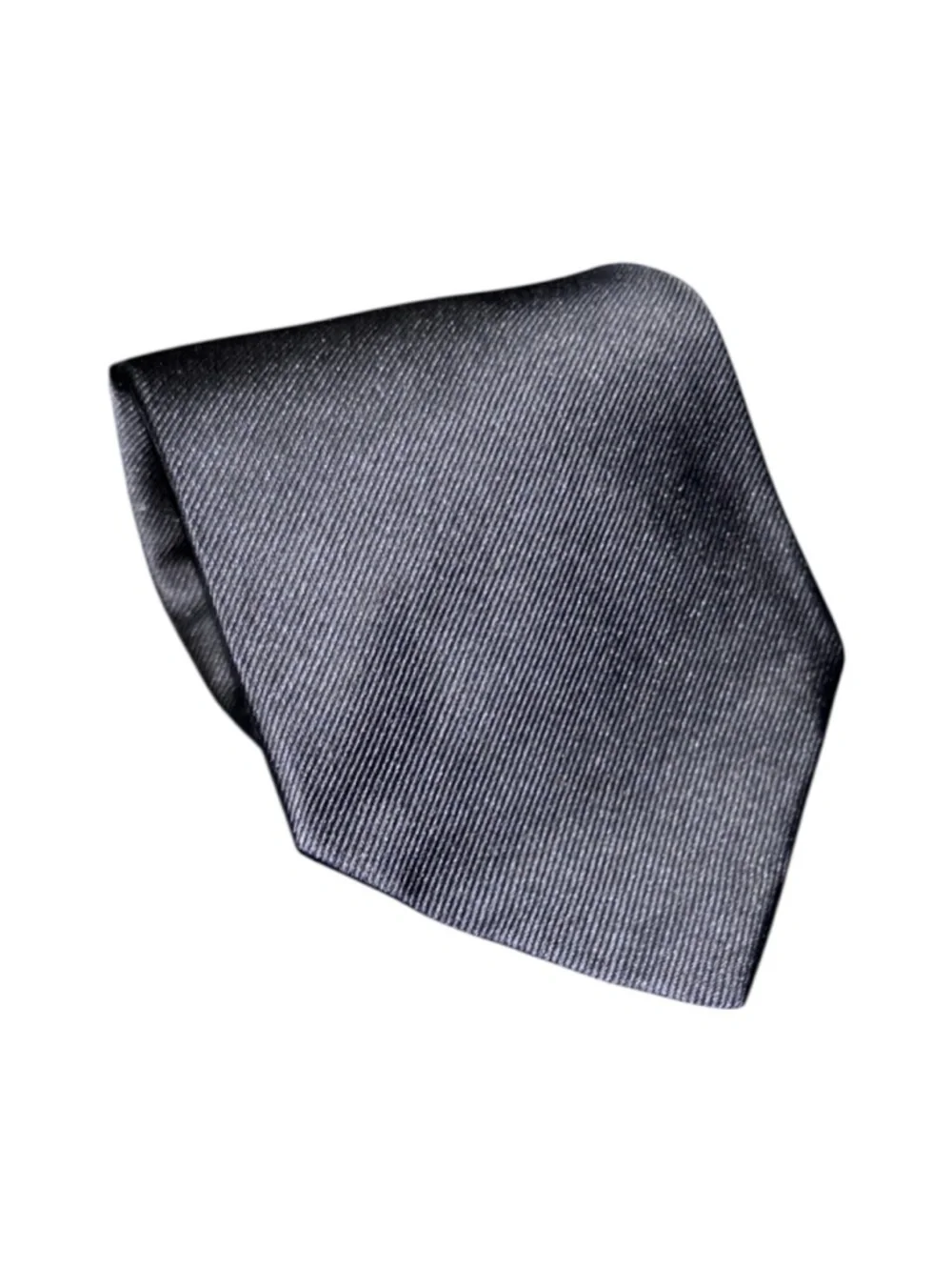 Banana Republic Black Diagonal-Weave Silk Tie